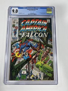 Captain America 138 CGC 9.0 ow/w pages Marvel 1971 Spider-man Appearance 