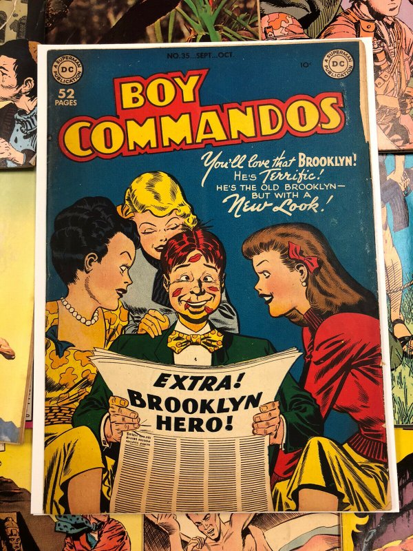 Boy Commandos #35 VG 4.0 superman DC comics 1949 golden age USA americana comic