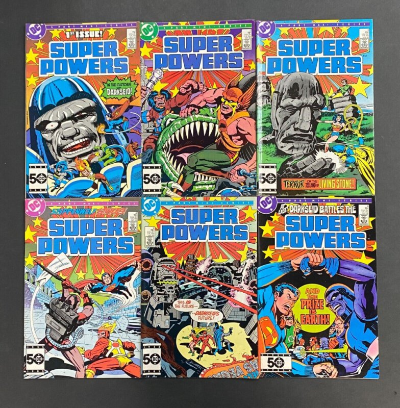 Super Powers Lot (1984) (1985) (1986) Three Complete Sets 15 VF- (7.5) Books