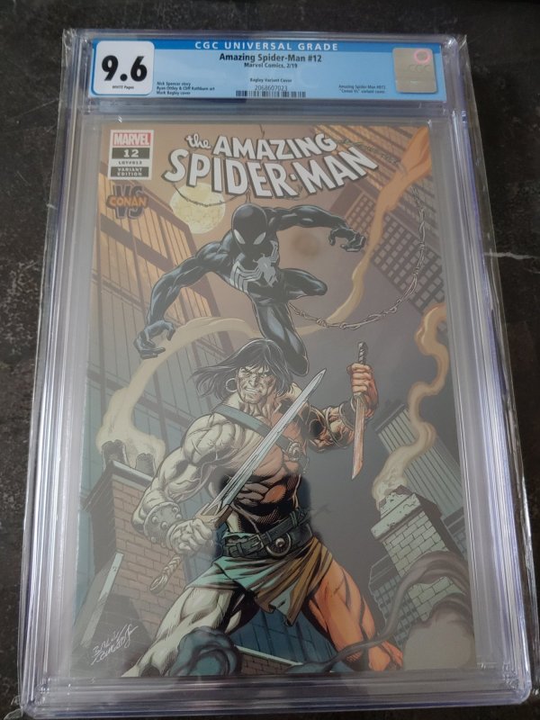 ​AMAZING SPIDER-MAN #12 CGC 9.6 BAGLEY VARIANT CONAN