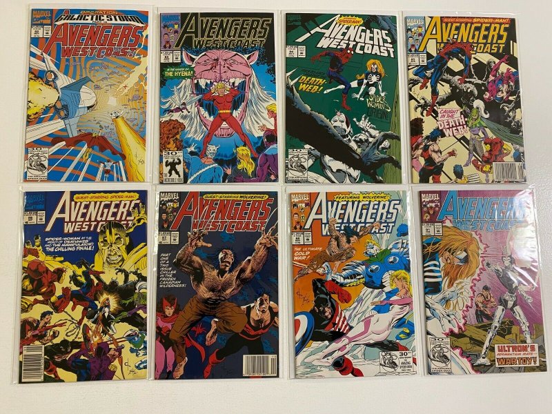 Avengers West Coast lot #50-102 Marvel 50 different books 6.0 FN (1989 to 1991)