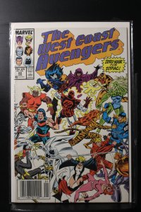 West Coast Avengers #28 Newsstand Edition (1988)