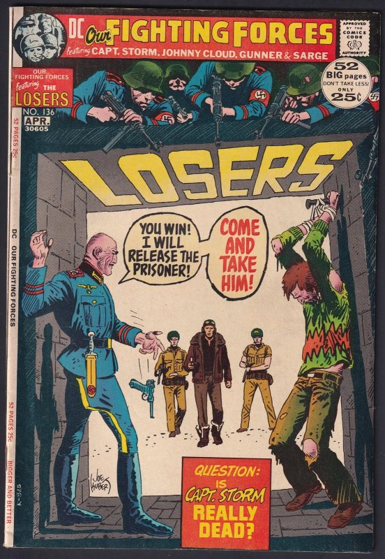 Our Fighting Forces 136 (1972) FN+ Bronze Age DC War Comics