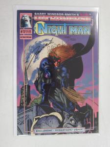 Night Man (1993 Malibu) #1DF, 8.0/VF Signed B4 : Darick Robertson (Cover Art)