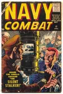 Navy Combat #17 1958- Atlas comics- Maneely cover- Nazi sub cover G/VG