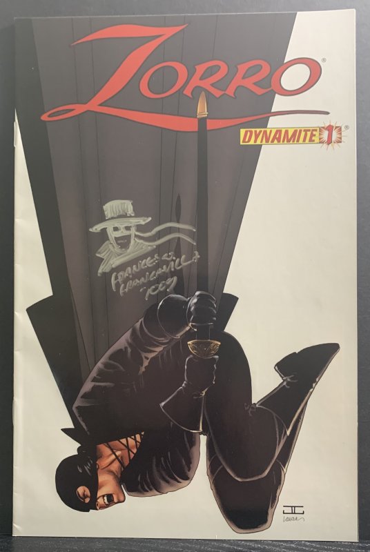 Zorro #1 (2008) Dynamite Signed and Remarqued by Francesco Francavilla