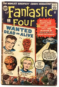 FANTASTIC FOUR #7-comic book MARVEL silver-age-JACK KIRBY ART vg-