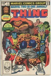 Marvel Two In One Annual #7 (1974) - 5.0 VG/FN *1st App Champion* 