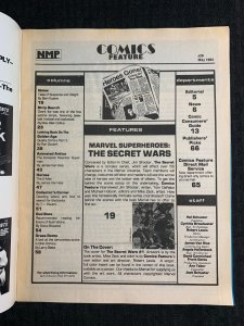 1984 COMICS FEATURE Magazine #29 FN+ 6.5 with Secret Wars Poster