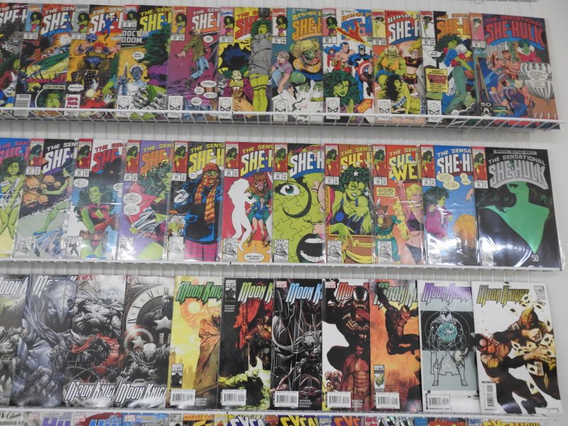 Huge Lot 180+ Comics W/ She-Hulk, Moon Knight, Excalibur+ Avg VF- Condition!!