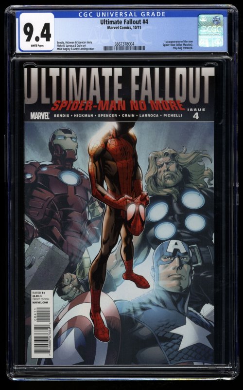 Ultimate Fallout #4 (2011) CGC Graded 9.4