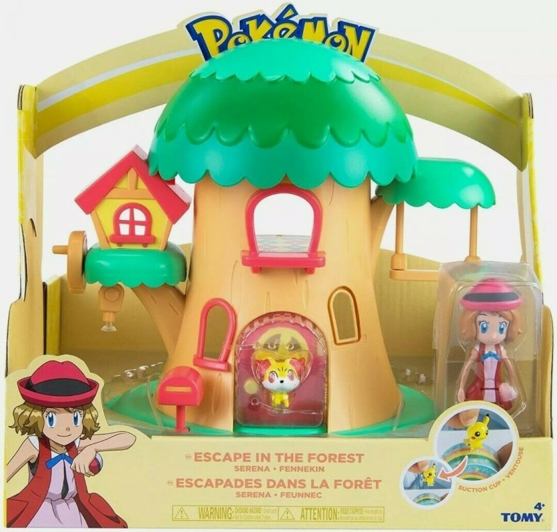 Pokemon Petite Pals Party Garden Treehouse Forest Playset Serena
