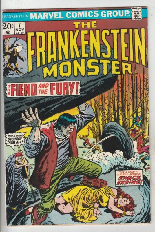 Frankenstein, the Monster of #7 (Nov-73) FN- Mid-Grade Frankenstein