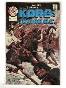 KORG:70,000 BC 1 FINE    May 1975 COMICS BOOK