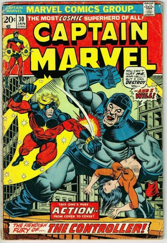 Captain Marvel #30 (1968) - 3.0 GD/VG *Thanos Saga/Controller*