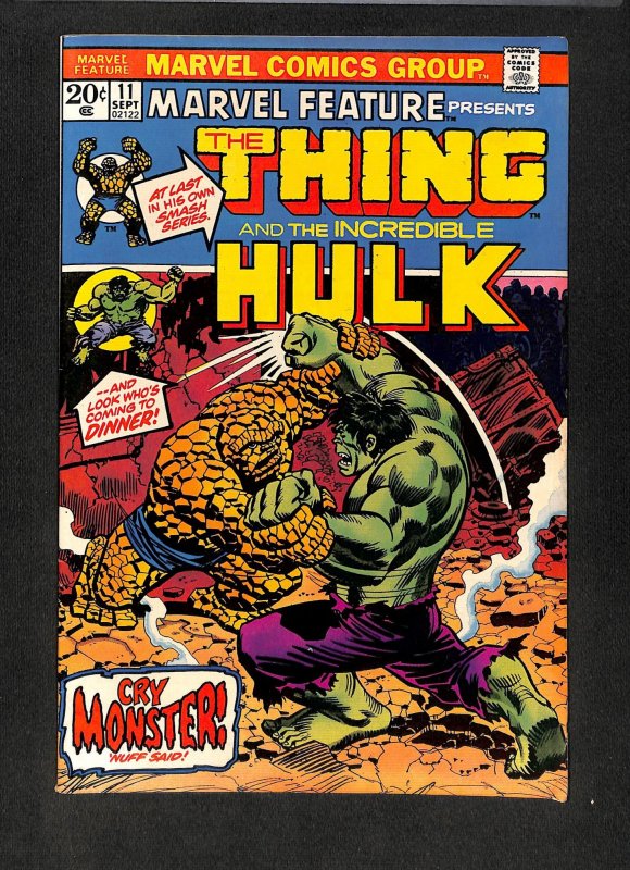 Marvel Feature #11 Thing Vs Hulk!