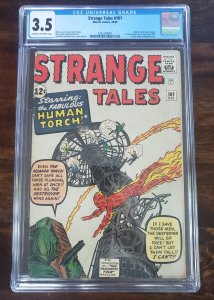 Strange Tales 101 CGC 3.5 1st solo Human Torch story since 1954