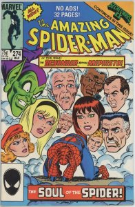 Amazing Spider Man #274 (1963) - 5.5 FN- *Mephisto/Wraparound Cover* 