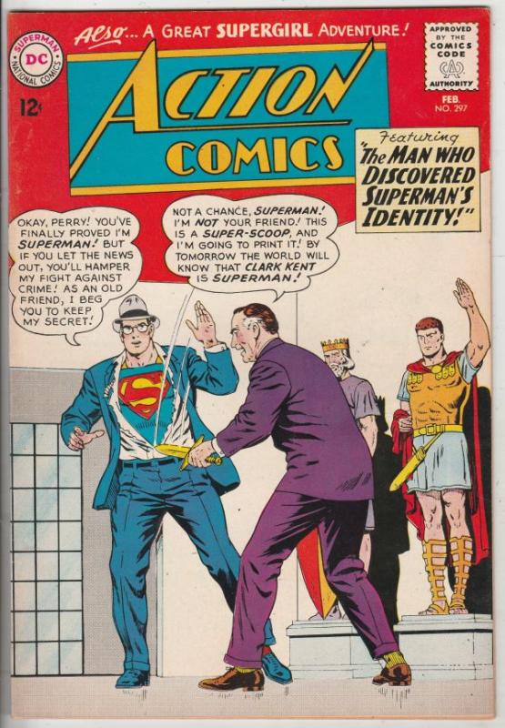 Action Comics #297 (Feb-63) NM- High-Grade Superman, Supergirl