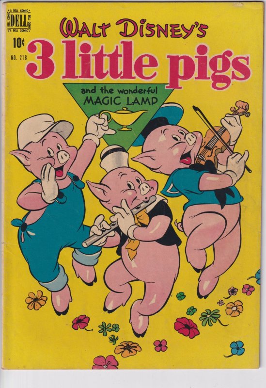 FOUR COLOR #218 3 LITTLE PIGS (Mar 1949) Sharp VG+ 4.5