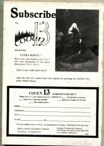 COVEN 13-WILLIAM STOUT ART-RARE PULP MAG-ROBERT E HOWARD-1970-JANUARY #2