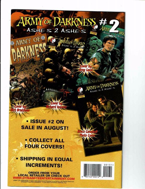 Army Of Darkness #1 NM Ashes 2 Ashes DDP Dynamite Comic Templesmith Variant J113