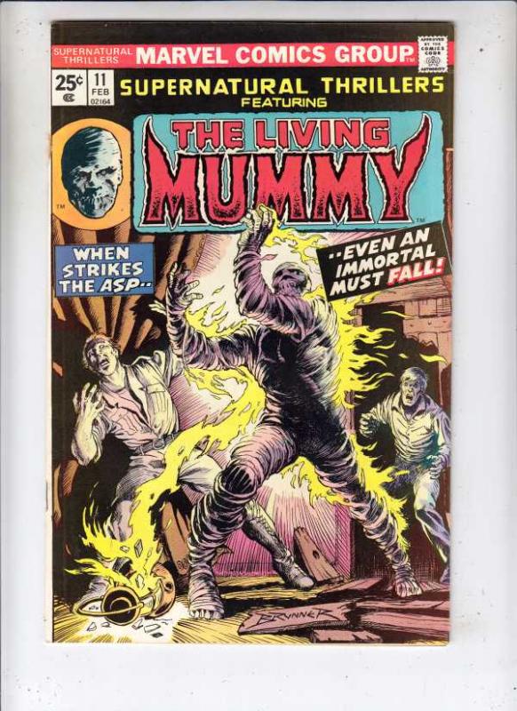 Supernatural Thrillers #11 (Feb-75) VF+ High-Grade The Mummy