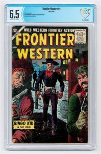 Frontier Western #4  (1956)  CBCS FN+ 6.5  Atlas western