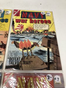 Navy War Heroes (1965) Set Issues # 1,3,6,7 • Charlton • Silver Age • Army Force