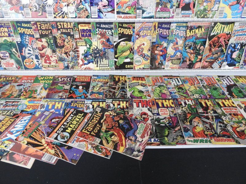 Huge Lot 150+ Silver/Bronze Comics W/ Thor, Hulk, Spider-Man, +More! See desc