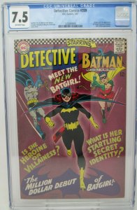 Detective Comics #359 ~ 1967 DC ~ CGC 7.5 ~ Origin & 1st Appearance of Batgirl