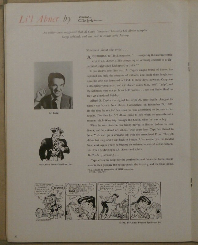 TOP CARTOONISTS TELL HOW THEY CREATE AMERICA'S FAVORITE COMICS-1964