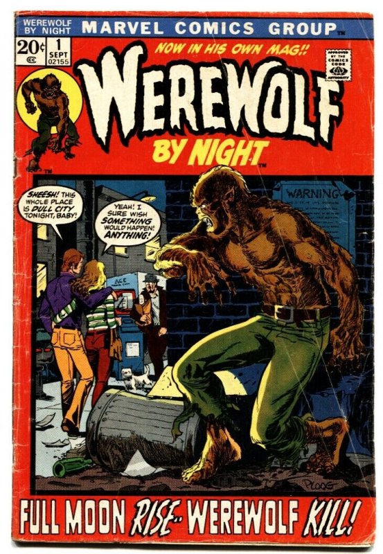 Werewolf By Night #1 1st issue-comic book Marvel-Mike Ploog