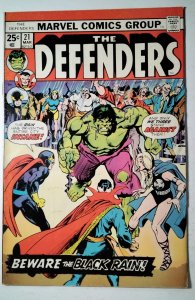 The Defenders #21 (1975) Marvel Comic Book J757