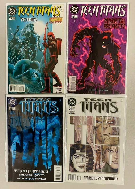 Teen Titans lot #1-24 2nd series 12 different books 8.0 VF (1996-98)