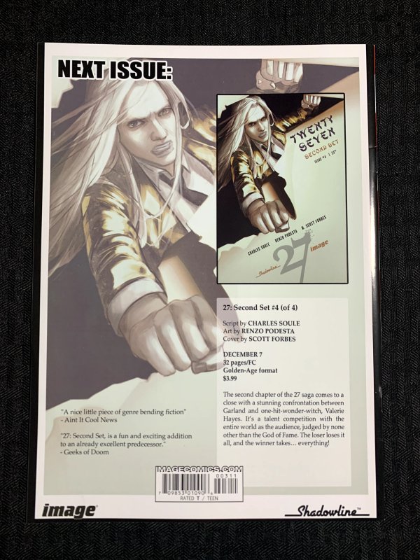 2012 TWENTY SEVEN Second Set #3 VF 8.0 1st Image / Shadowline Comics