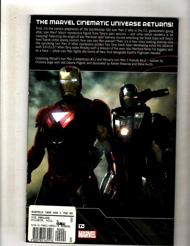 Iron Man 3 Prelude Marvel Comics Graphic Novel TPB Comic Book War Machine J352