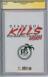 Deadpool Kills The Marvel Universe Again #1 CGC Signature Series 9.8 Sketch