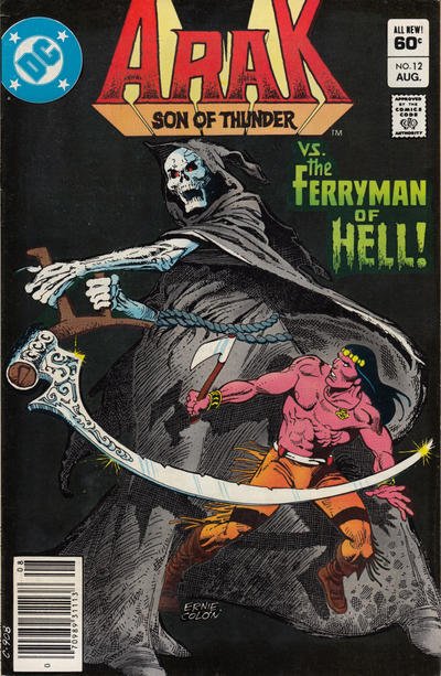 Arak Son of Thunder #12 (Newsstand) FN ; DC | Roy Thomas Ferryman of Hell Grim R