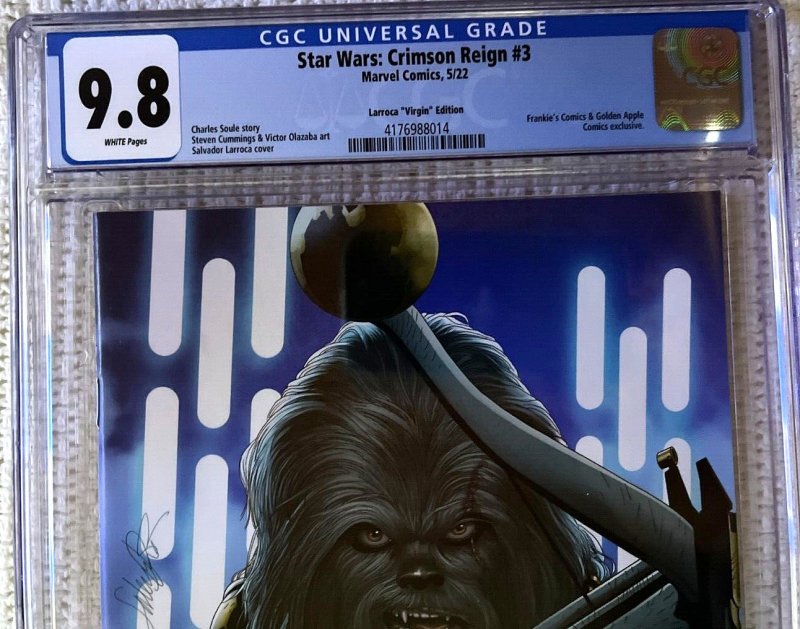 ?~MARVEL~STAR WARS:CRIMSON REIGN #3 ~?~LARROCA VIRGIN VARIANT~?~CGC 9.8~?