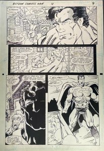 Action Comics Annual #4 Pg 9 Superman Chris Wozniak Original Art
