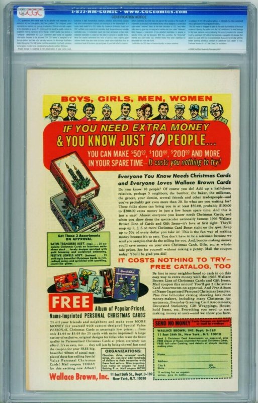 WARFRONT #37 CGC 9.2 1966-HARVEY-DYNAMITE JOE-WALLY WOOD 0969807018