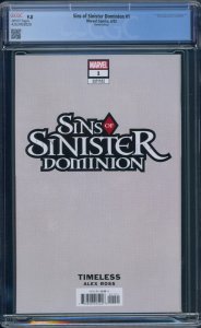 Sins of Sinister Dominion #1 CGC 9.8 Alex Ross Timeless Apocalypse Marvel 2023