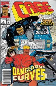 Cage #4 (Newsstand) VF ; Marvel | Luke Cage Punisher