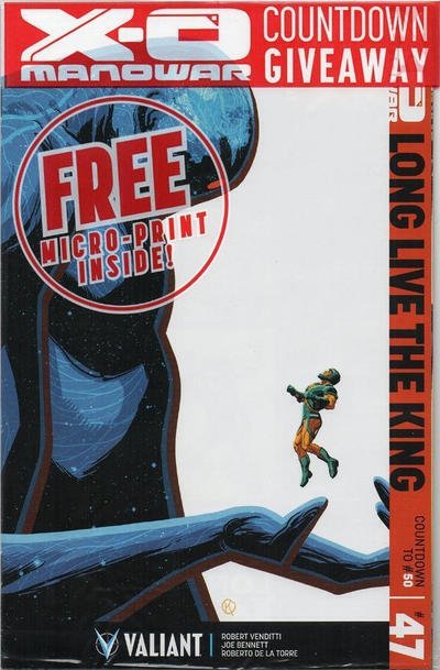 X-O Manowar (3rd Series) #47A (in bag) VF ; Valiant | with Micro-Print