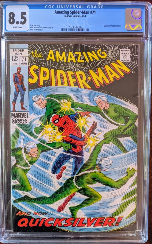 The Amazing Spider-Man #71. (1969) CGC 8.5