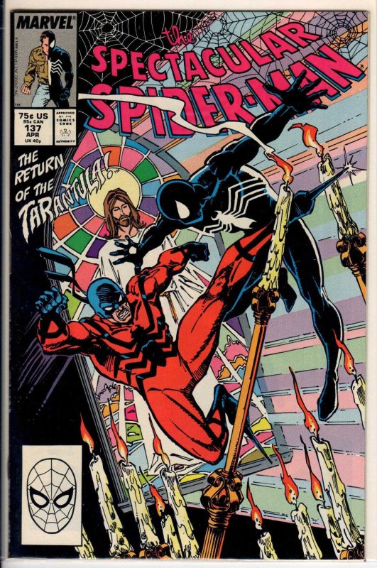 The Spectacular Spider-Man #137 Direct Edition (1988) 9.0 VF/NM