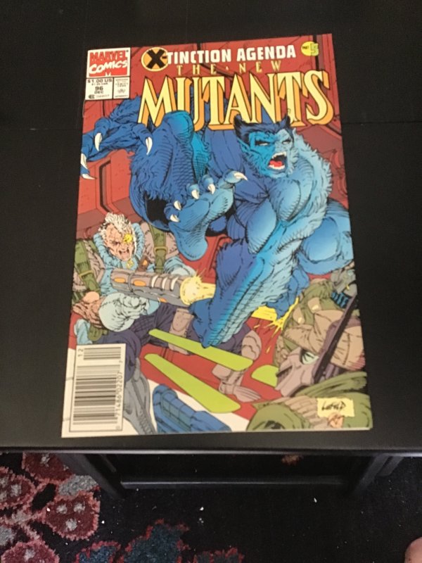 The New Mutants #96 (1990) Cable, Beast cover! Rob Liefeld art! NM- X-Tinction!