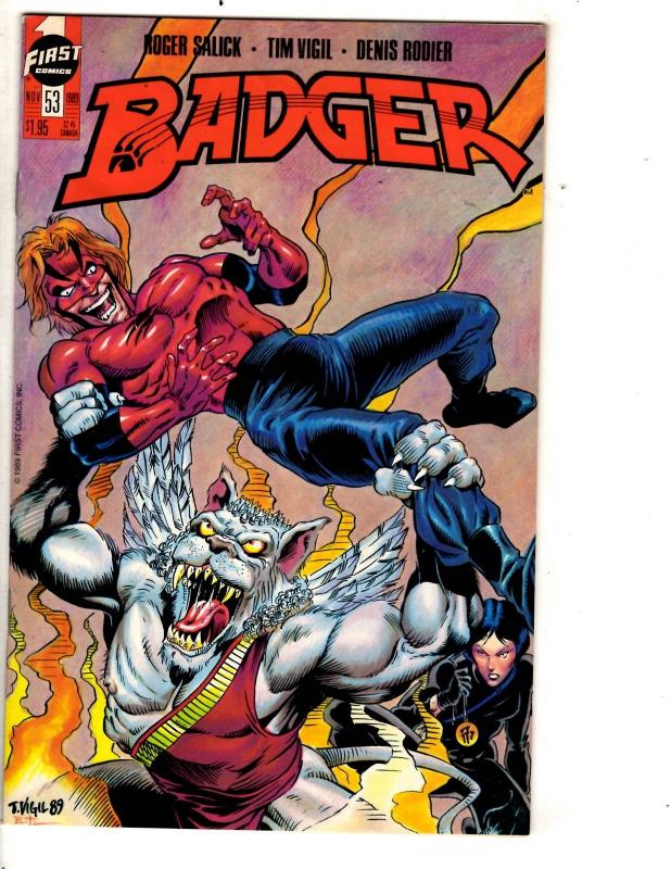 Lot Of 12 Badger First Comic Books # 2 37 41 43 44 45 47 48 50 53 54 59 J313