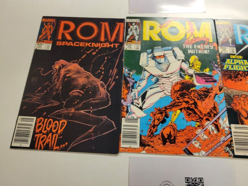 3 Marvel Comic Books ROM Spaceknight #54 55 56 47 SM3